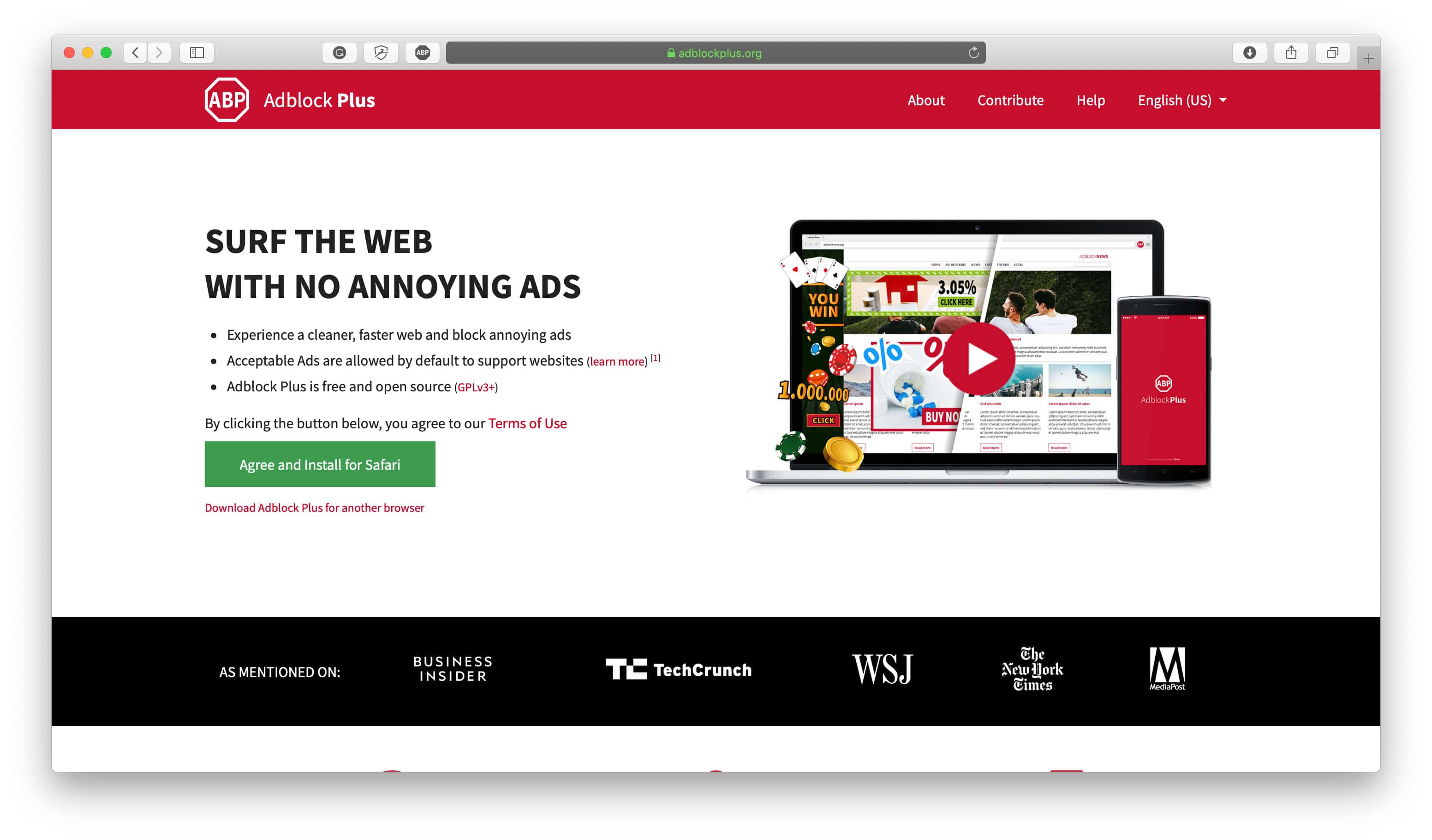 AdBlock Plus Web Security