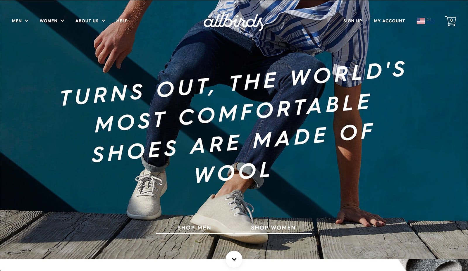 AllBirds Ecommerce Website Design