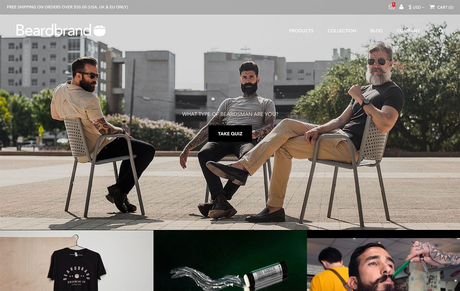 Beardbrand Ecommerce Website Design