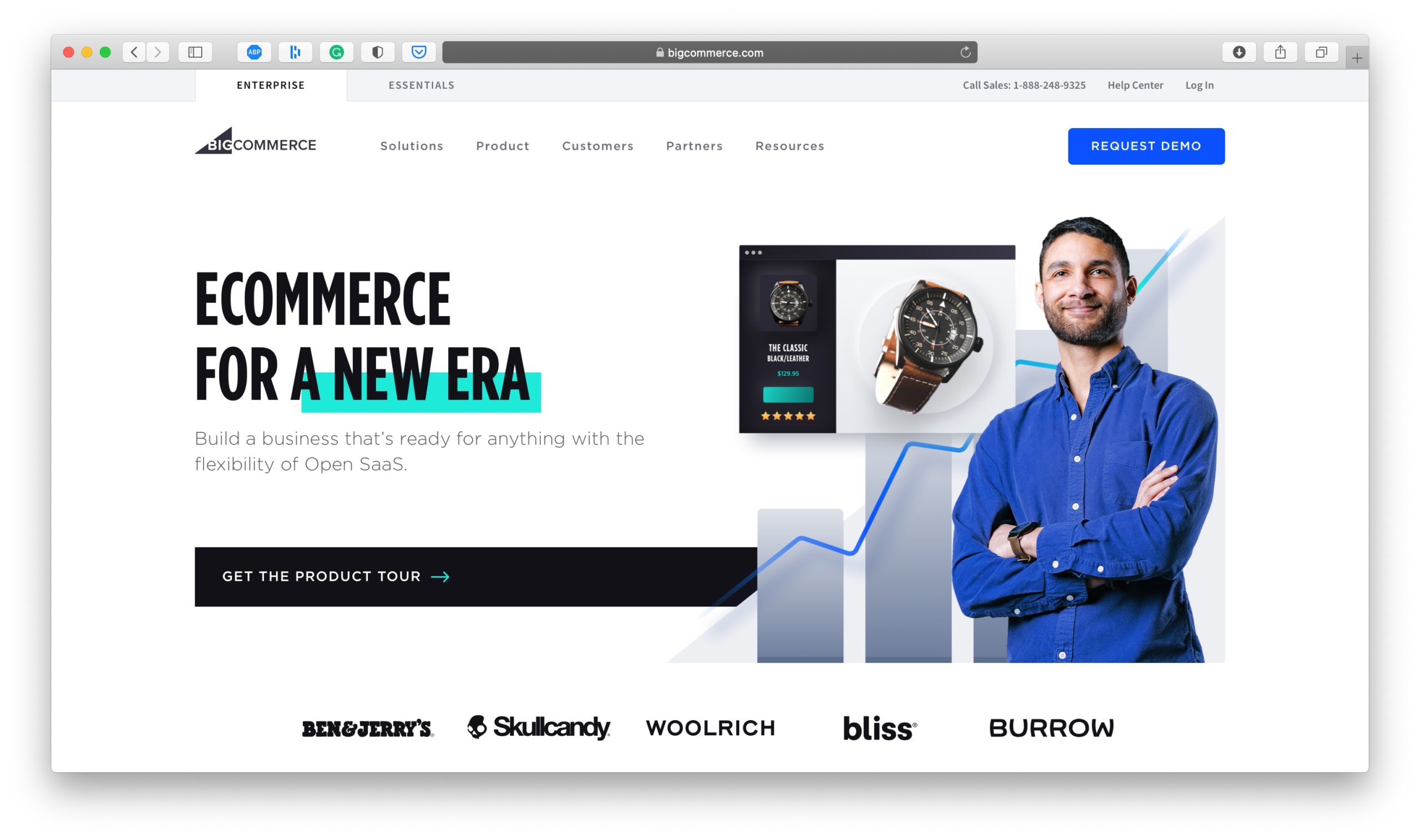 BigCommerce Ecommerce Platform Homepage