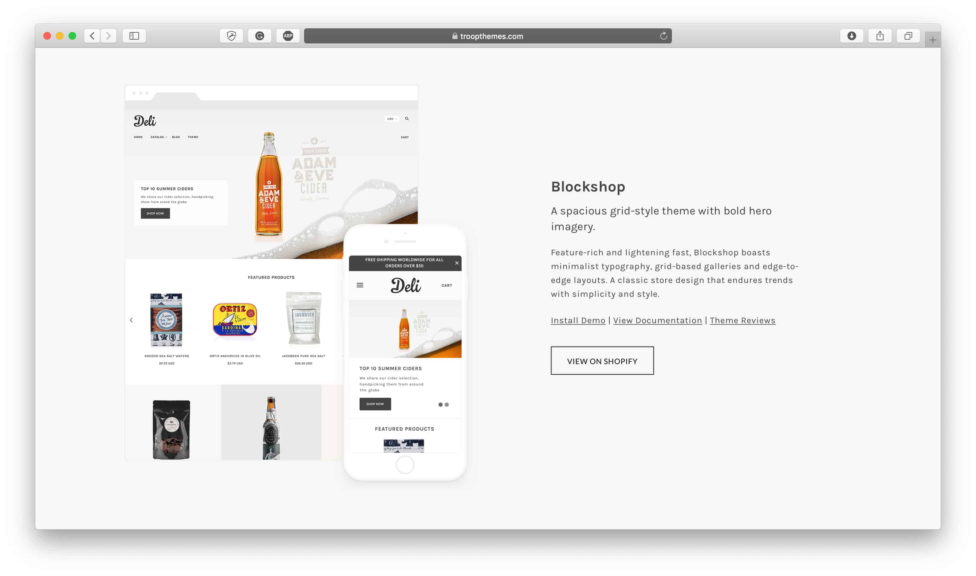 Blockshop Shopify Theme