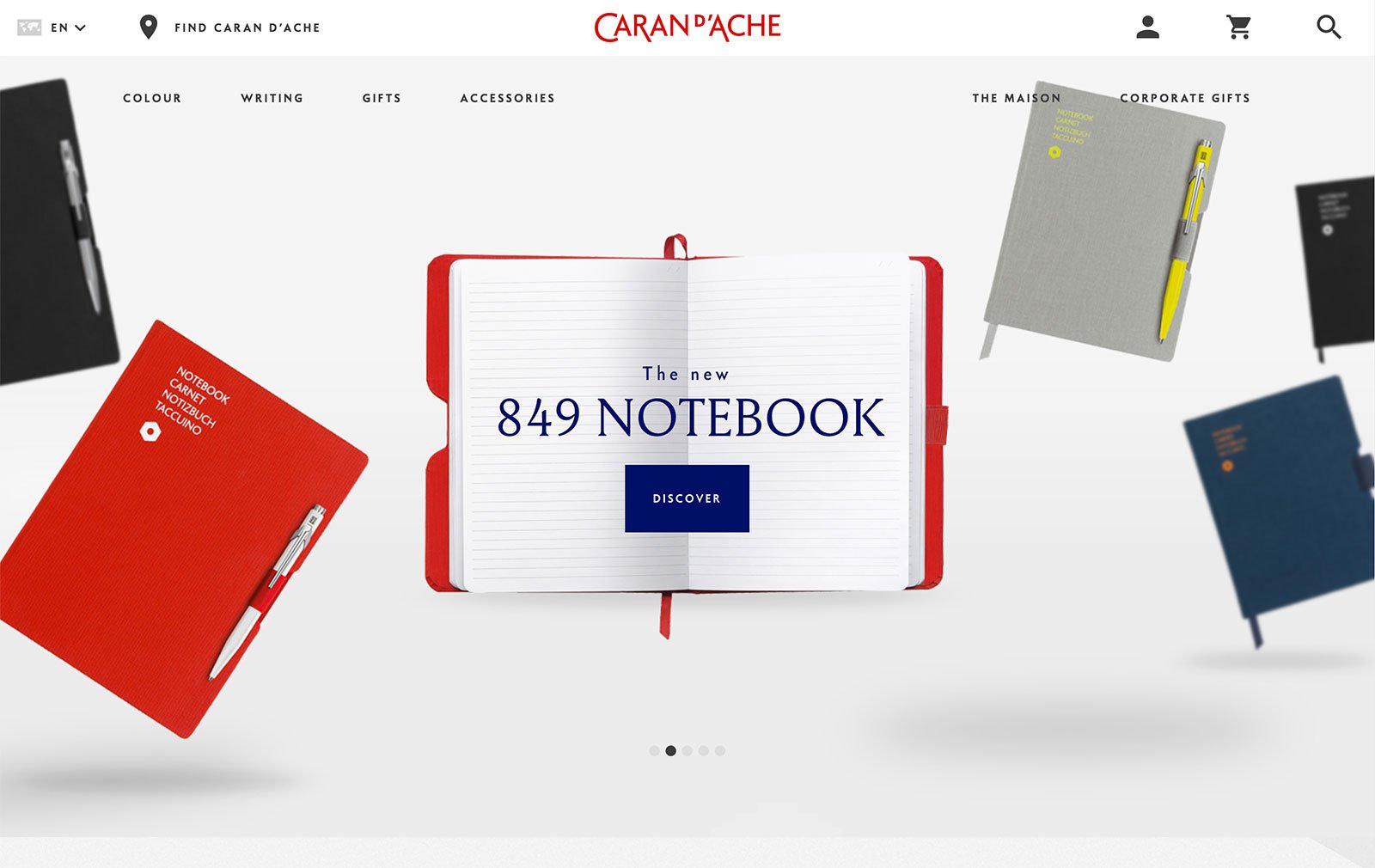 Caran D'Ache Ecommerce Website Design