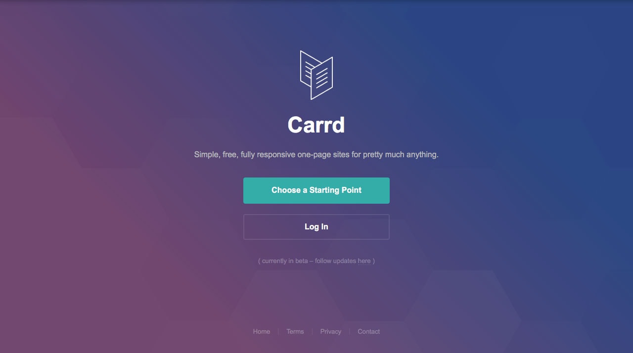 Carrd Homepage