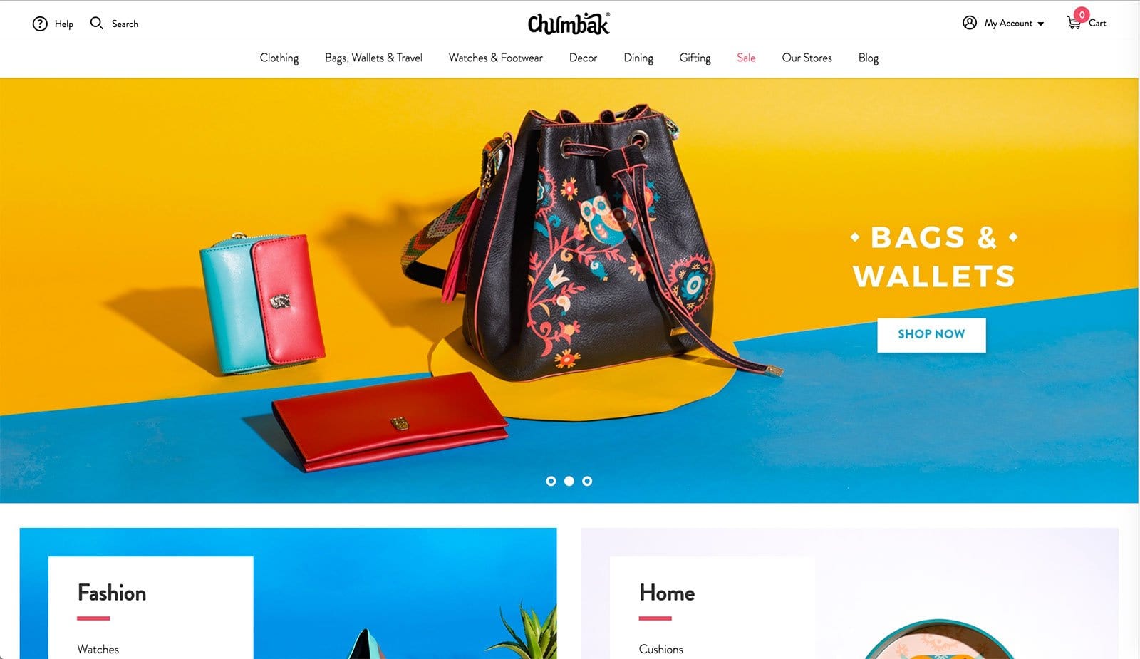 Chumbak Ecommerce Website Design