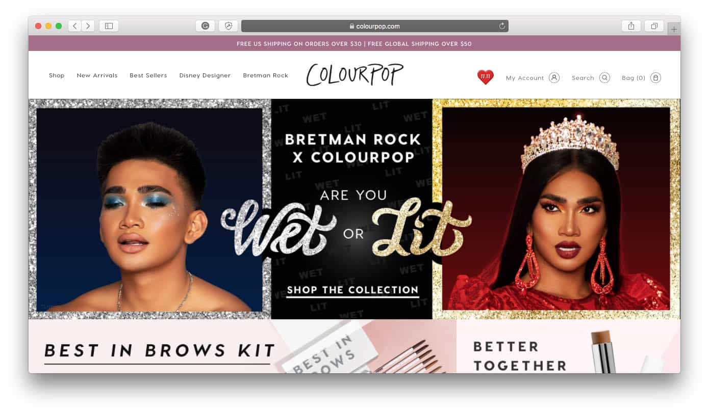 ColourPop Shopify Stores