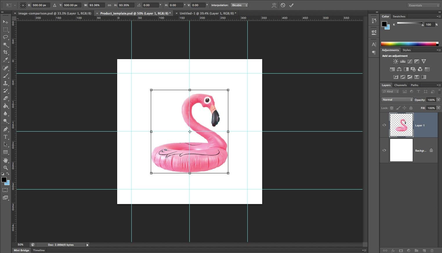 Create Product Image Templates in Photoshop