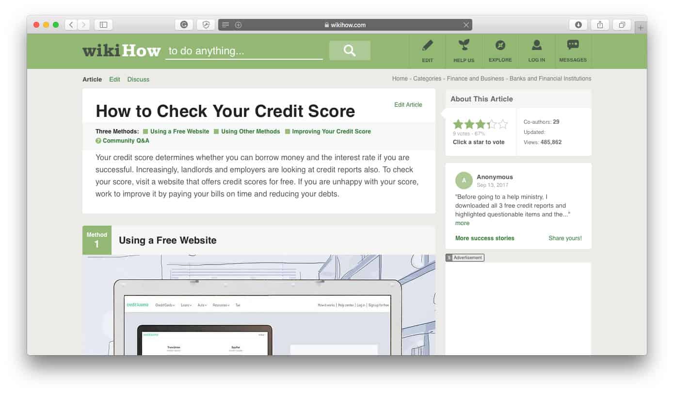 Credit Score Check for New Years Ritual