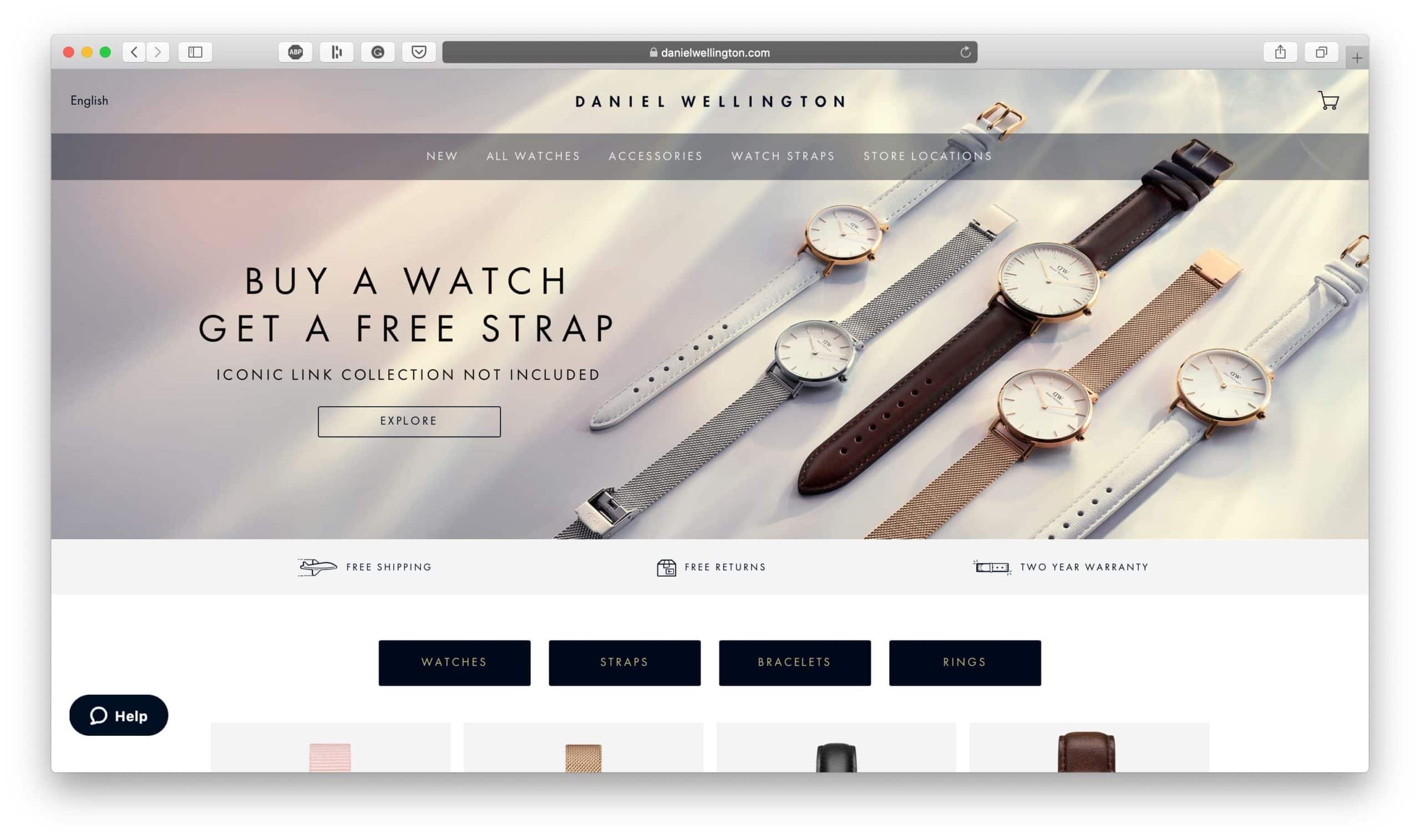 Daniel Wellington Watch Brand