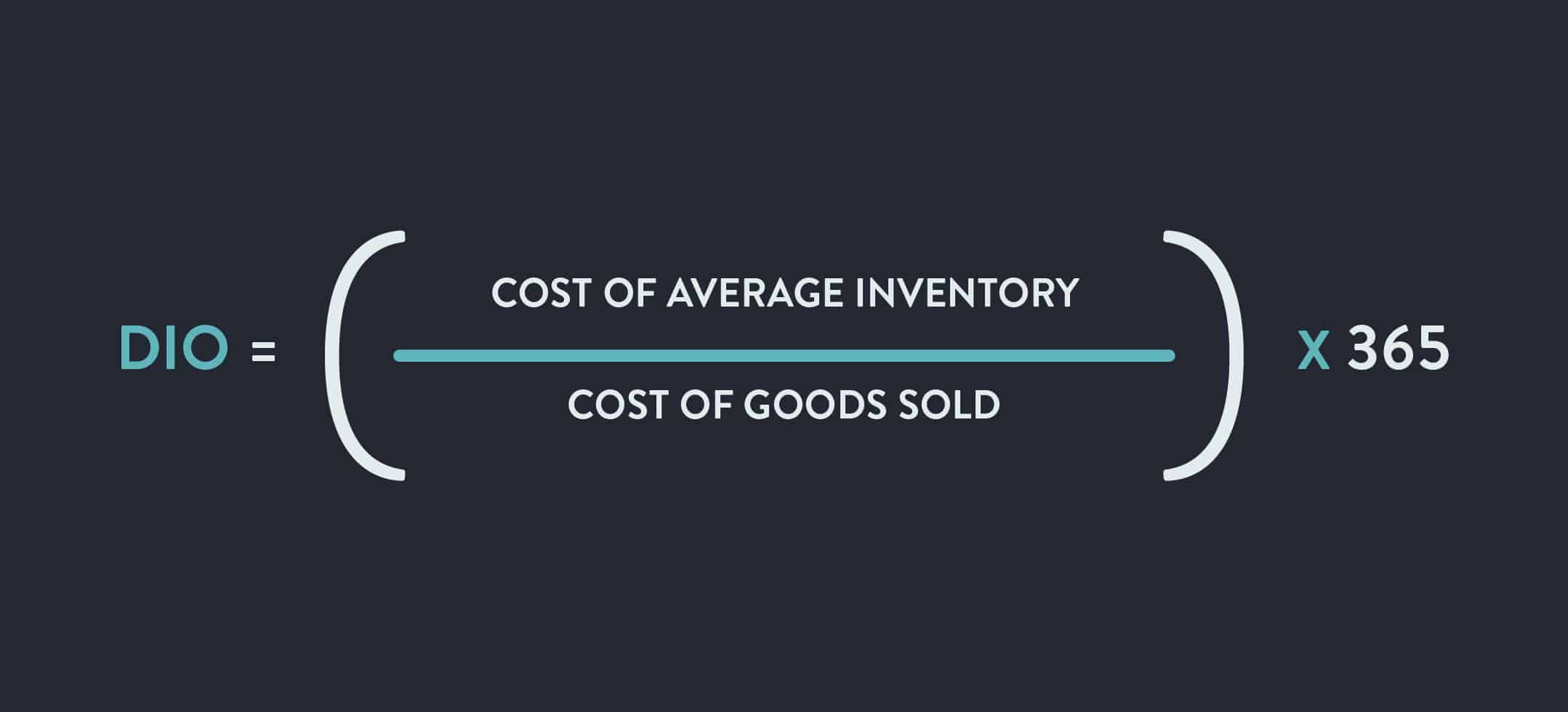 Days Inventory Outstanding Inventory Management Formula