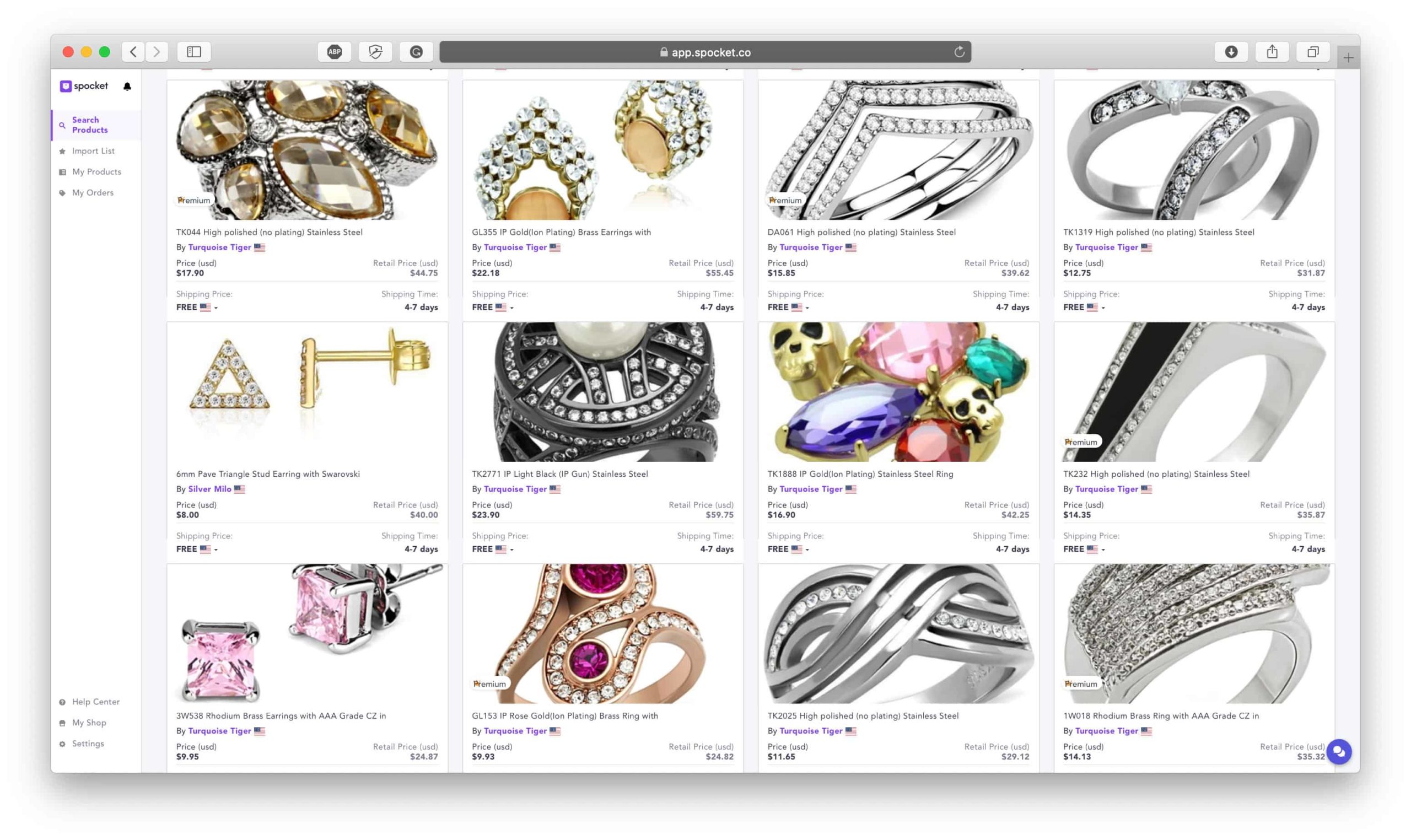 Dropshipping Jewelry Products