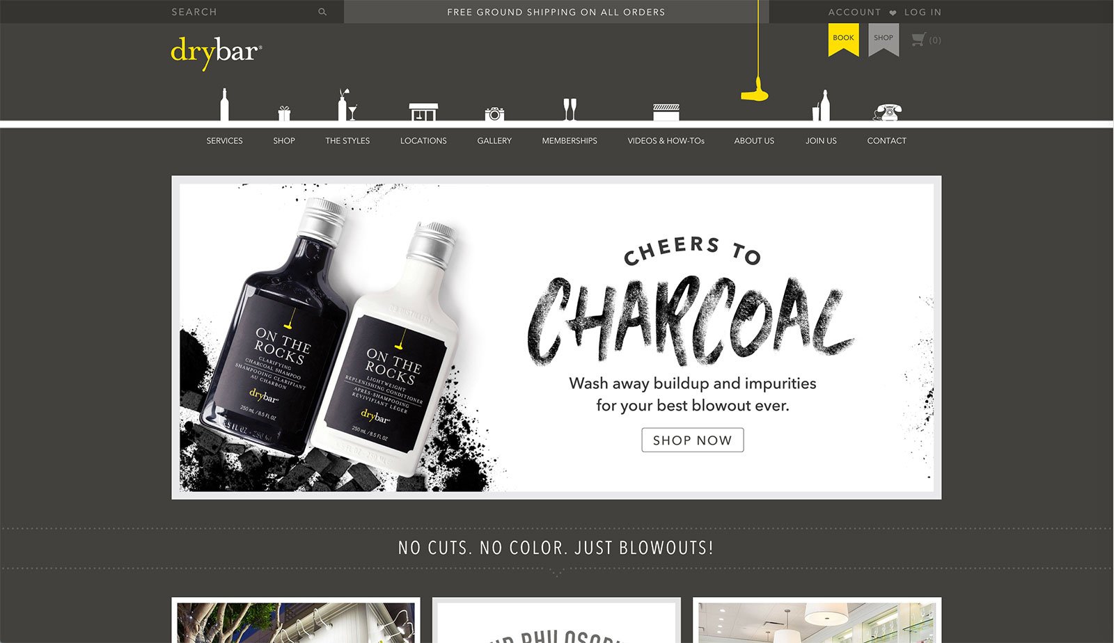 Drybar Ecommerce Website Design