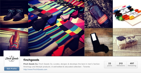 Finch Goods Co. Instagram Setup - How to launch a business