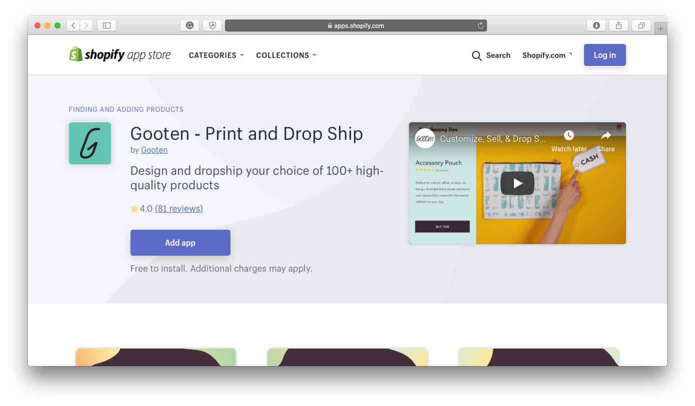 Gooten Best Shopify Dropshipping Apps 