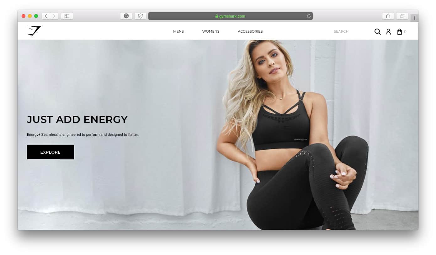 Gymshark Successful Shopify Stores