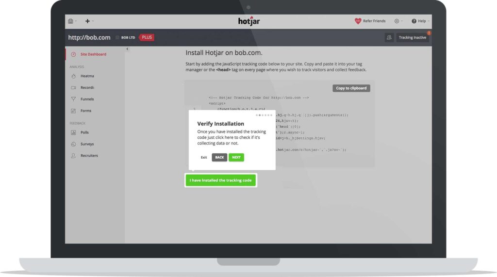 Hotjar Install Verification