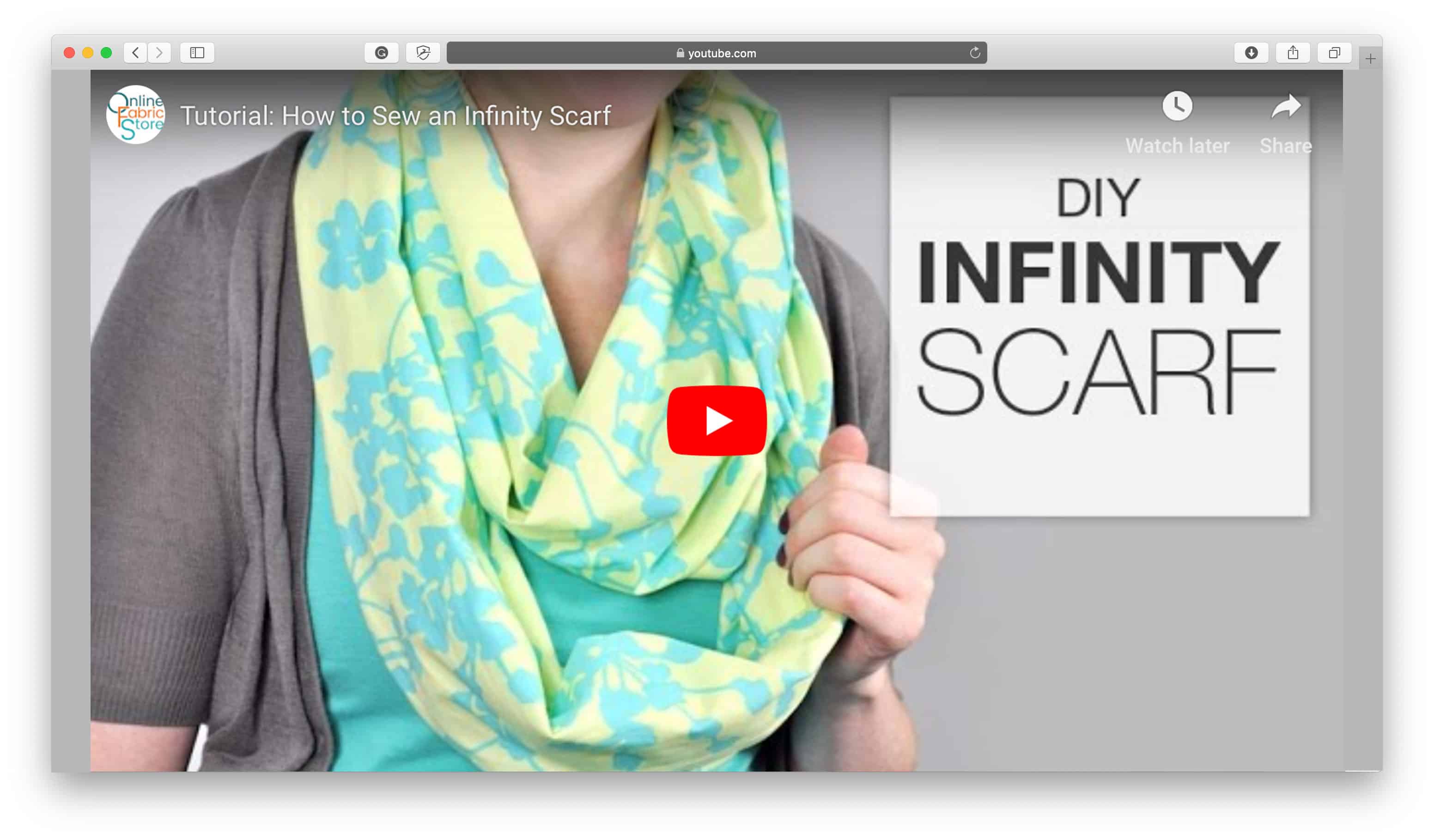 Infinity Scarf Products You Can Make Yourself