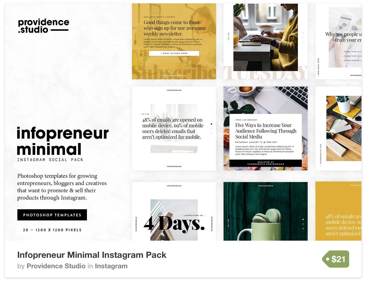 Infopreneur Instagram Template