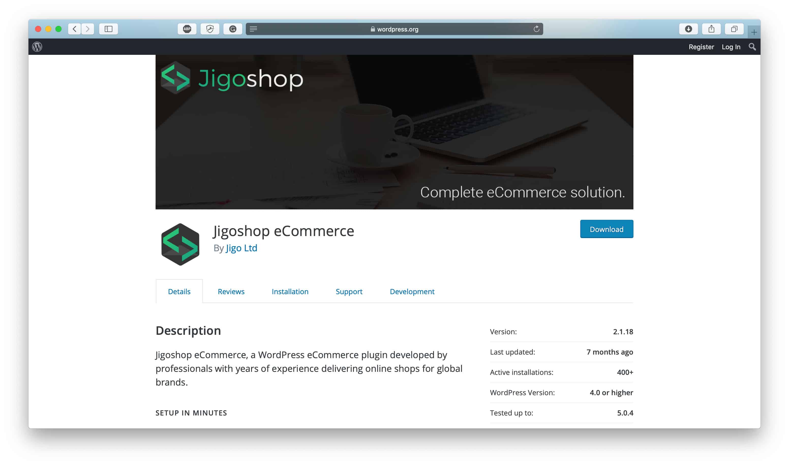 JigoShop Ecommerce Solution