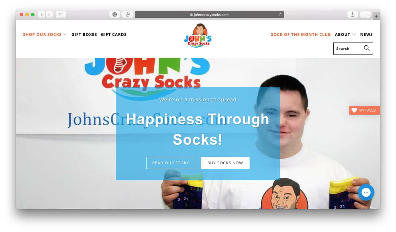 John's Crazy Socks Shopify Store