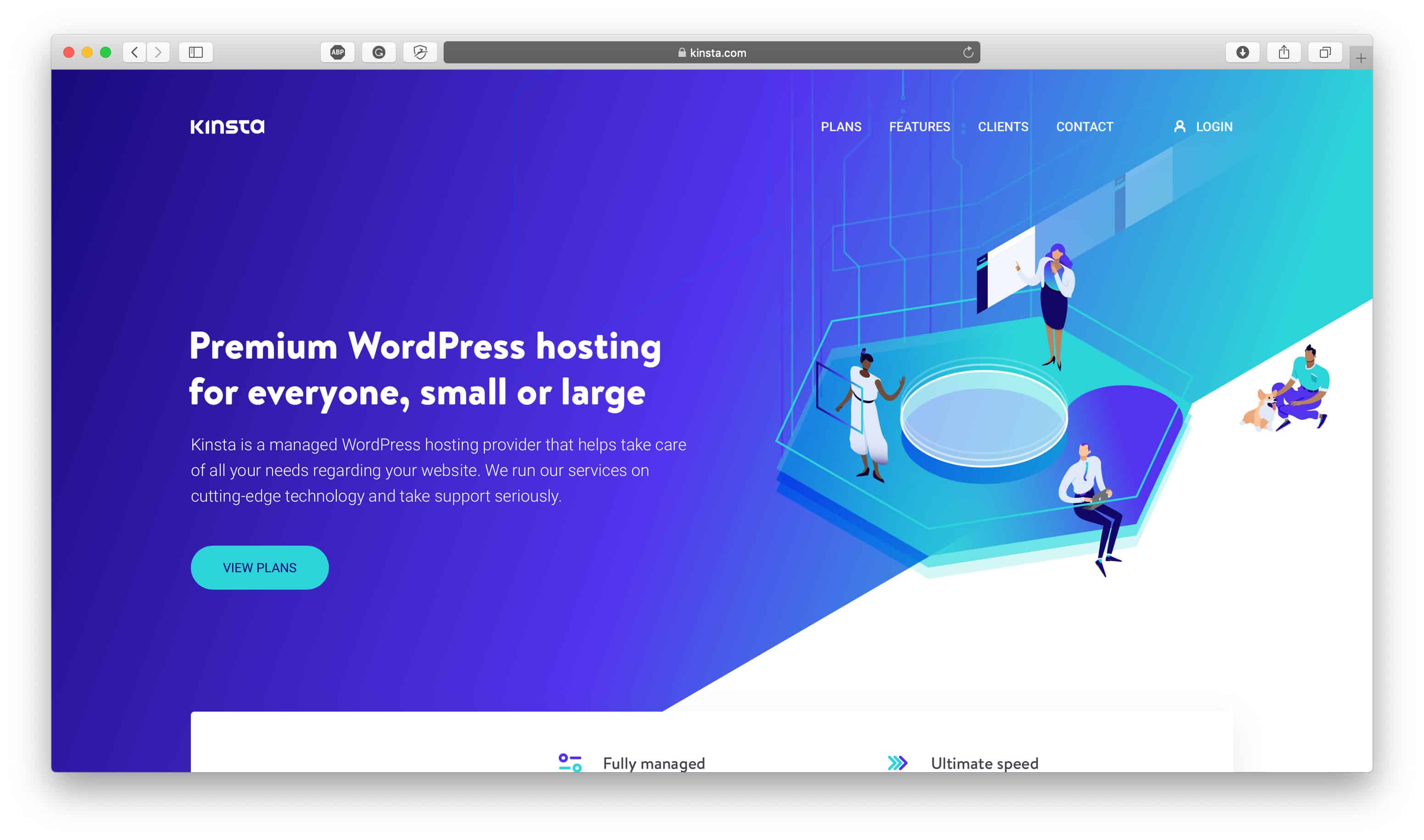 Kinsta Homepage