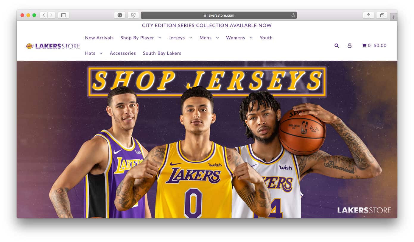 Lakers Store Shopify Stores