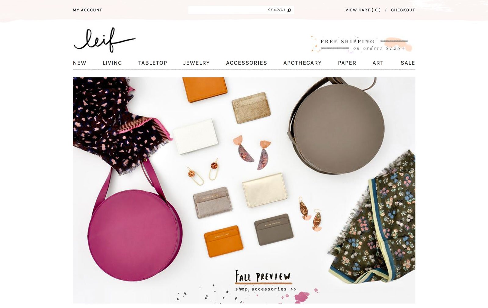 Leif Ecommerce Website Design