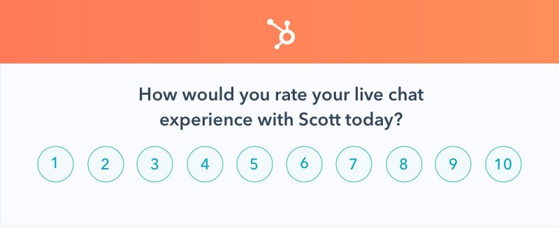 Live Chat Customer Feedback Rating Survey