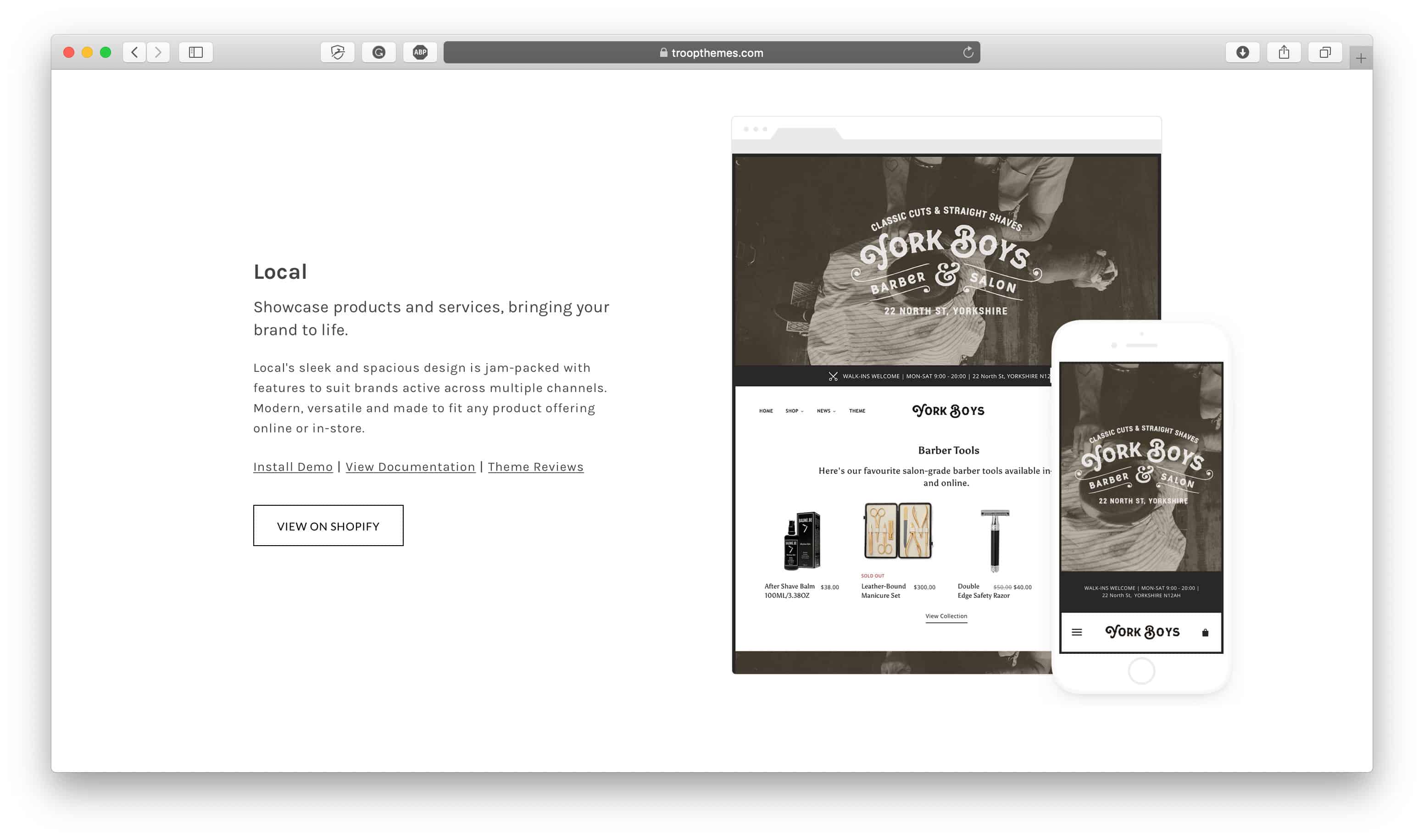 Local Shopify Theme