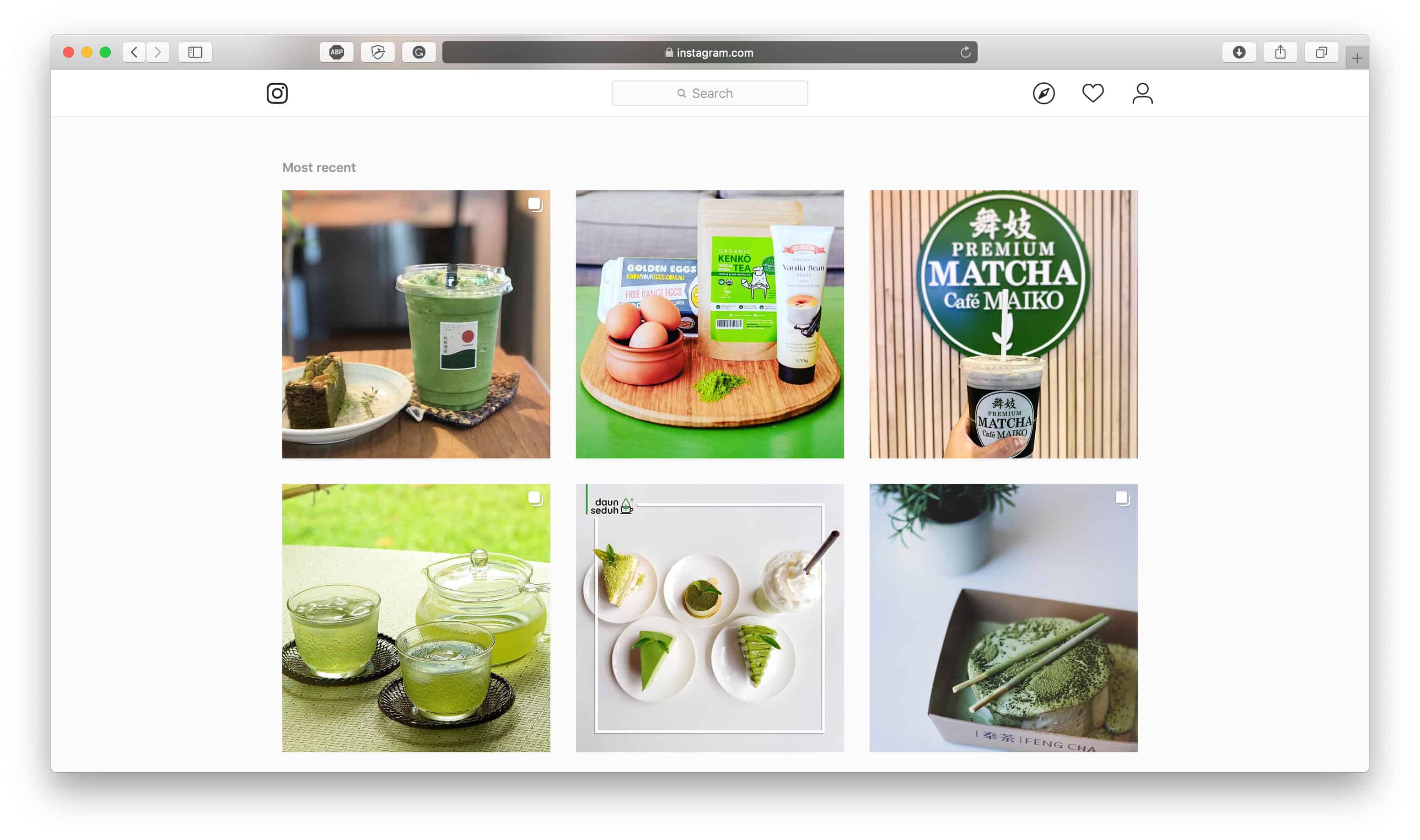 Matcha Tea Instagram