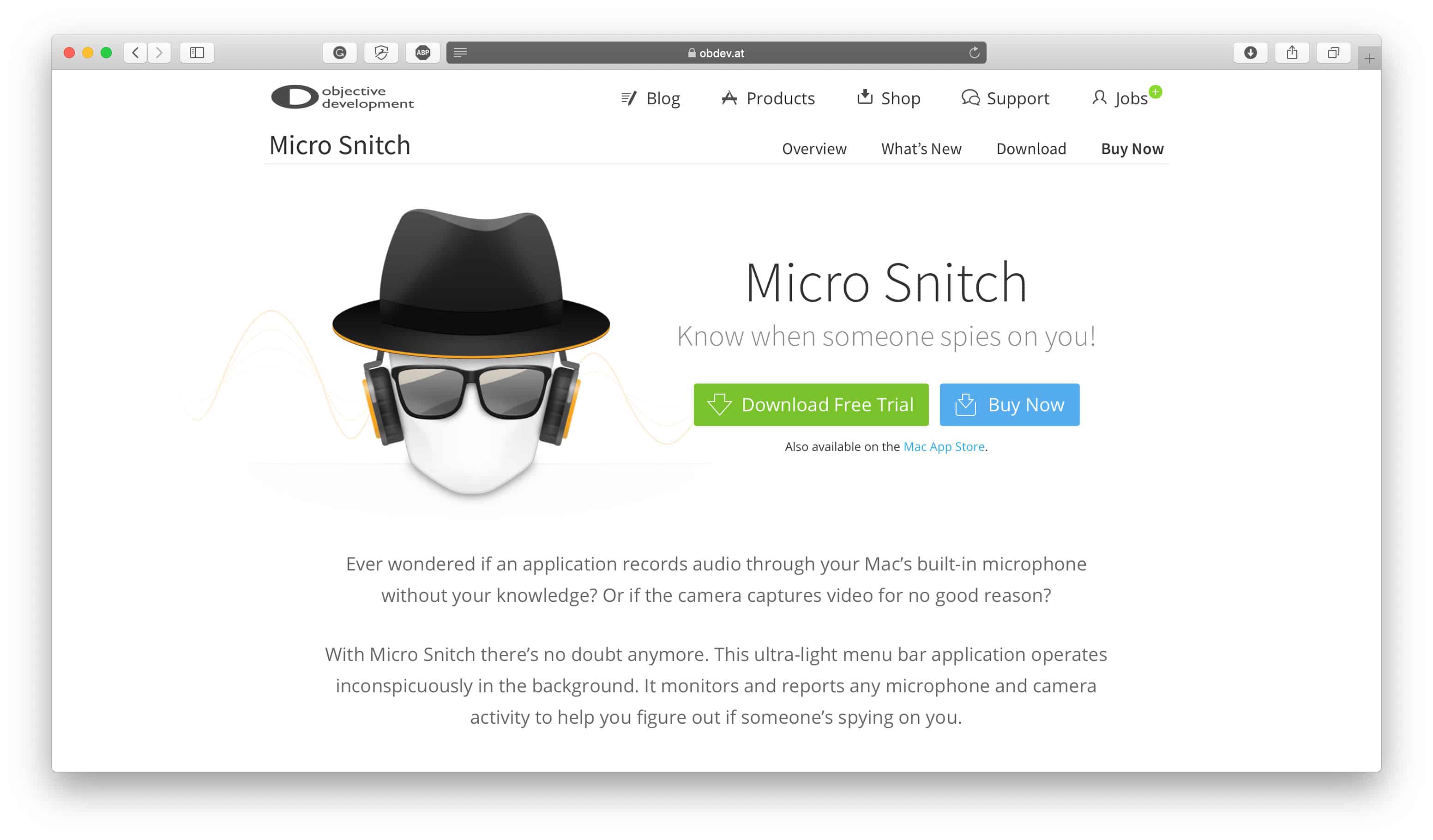 MicroSnitch Ecommerce Security