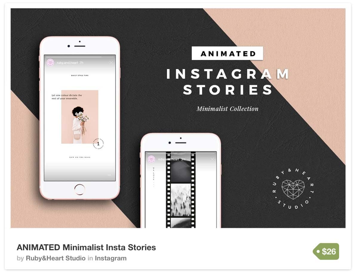 Minimalist Instagram Stories Template