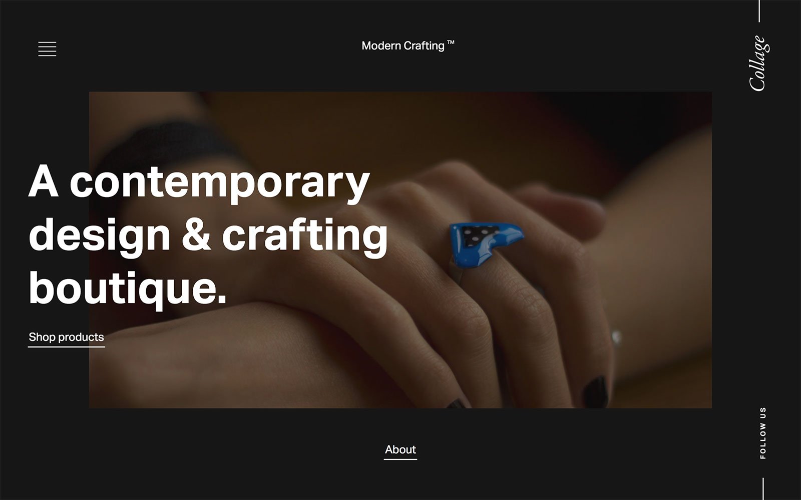 Modern Crafting Ecommerce Website Design