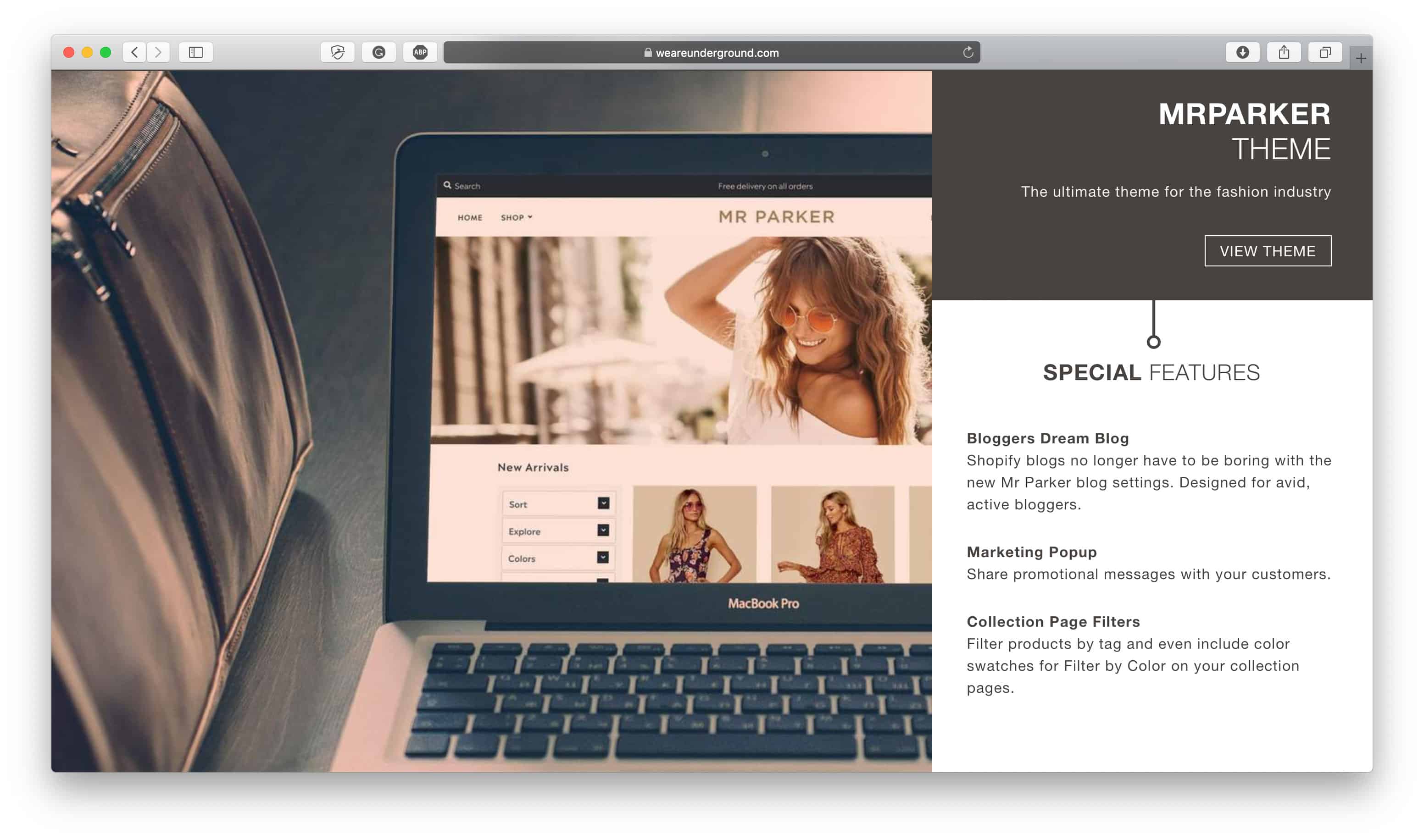 Mr Parker Shopify Theme