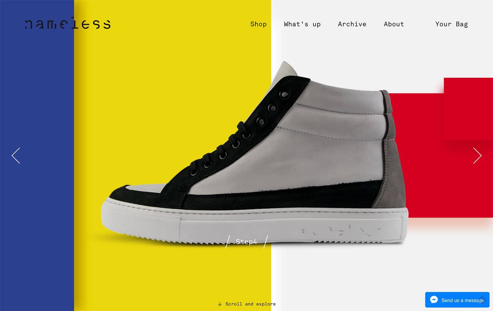 Nameless Ecommerce Website Design