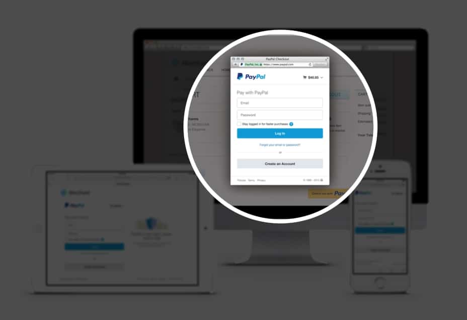 PayPal One Click Checkout Button