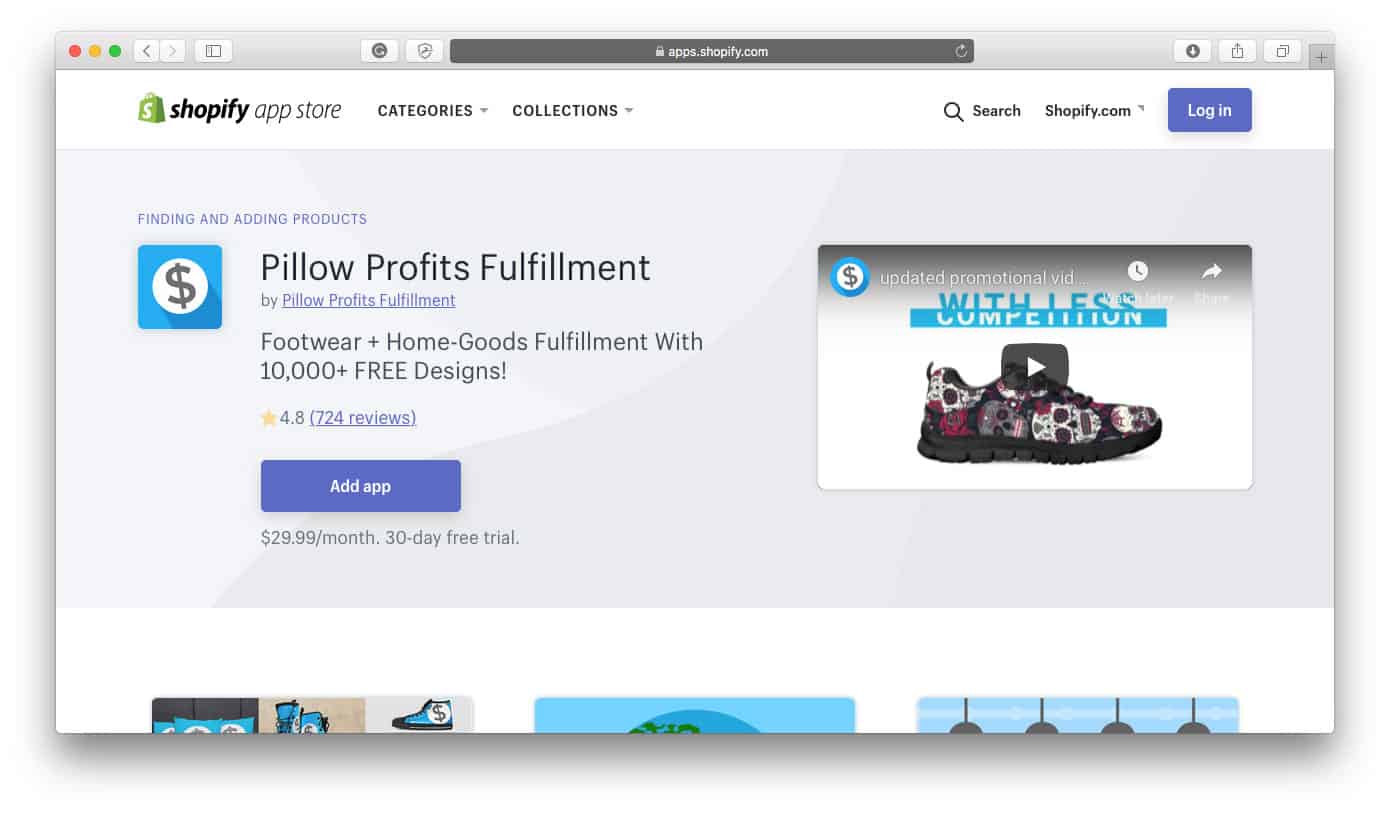 Pillow Profits Fulfillment Best Shopify Dropshipping Apps