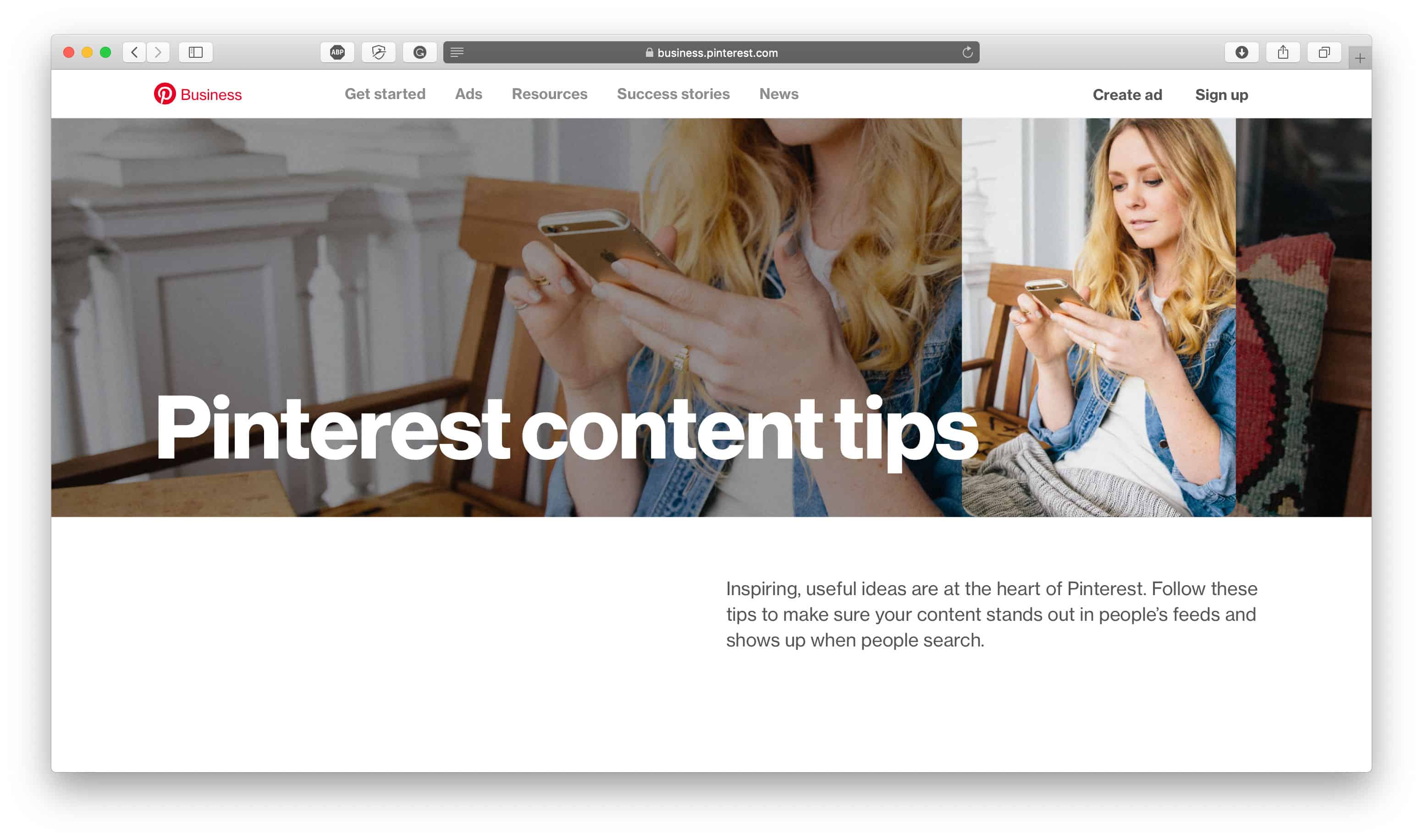 Pinterest Content Tips