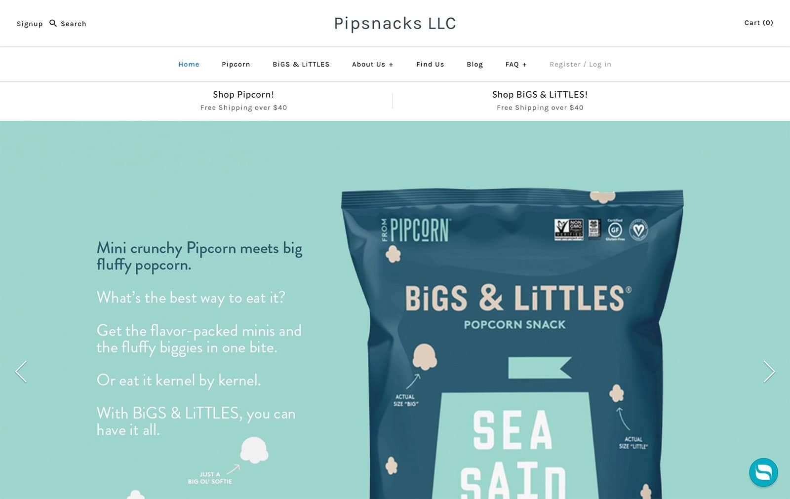 Pipsnacks Ecommerce Website Design