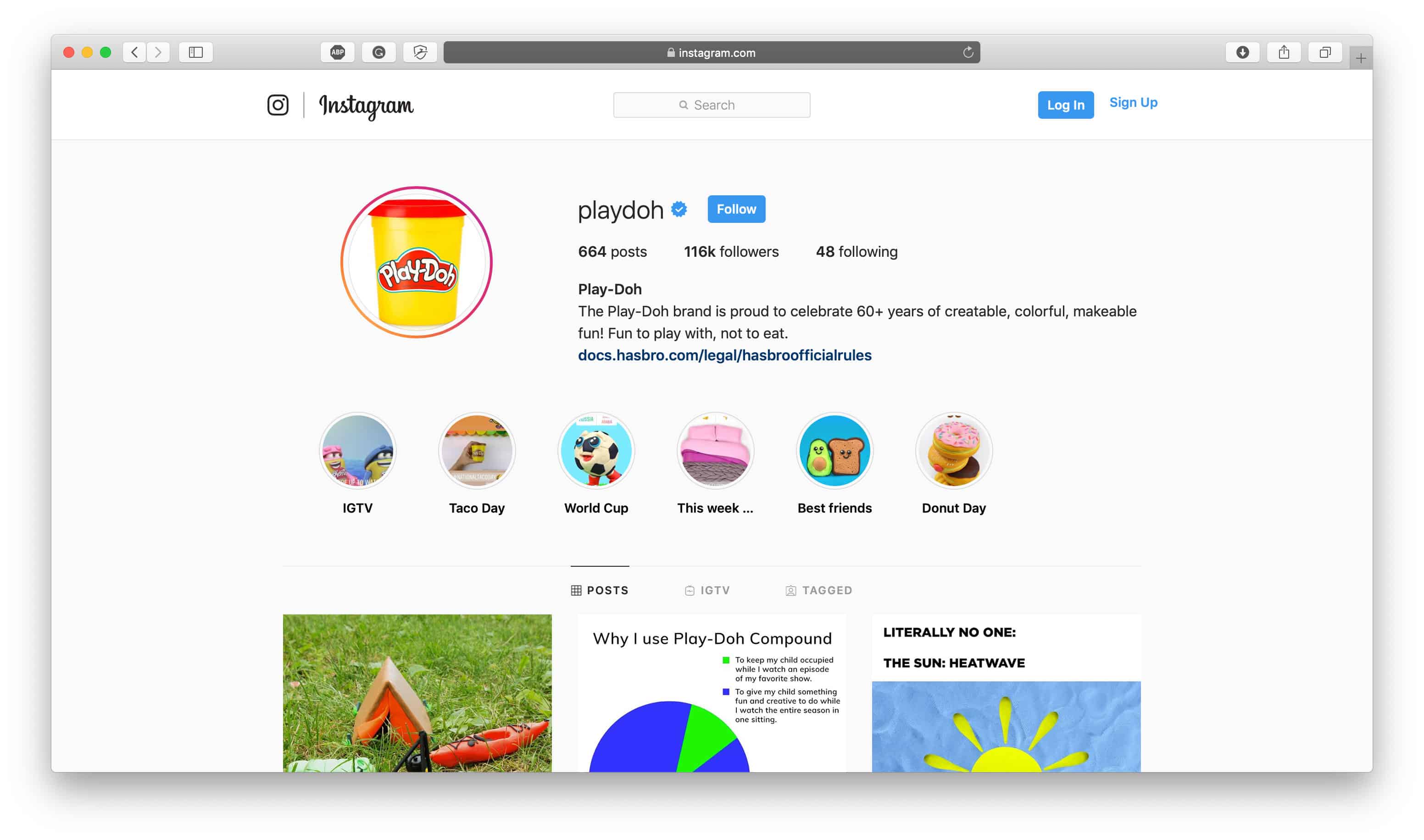 Play Doh Instagram Bio