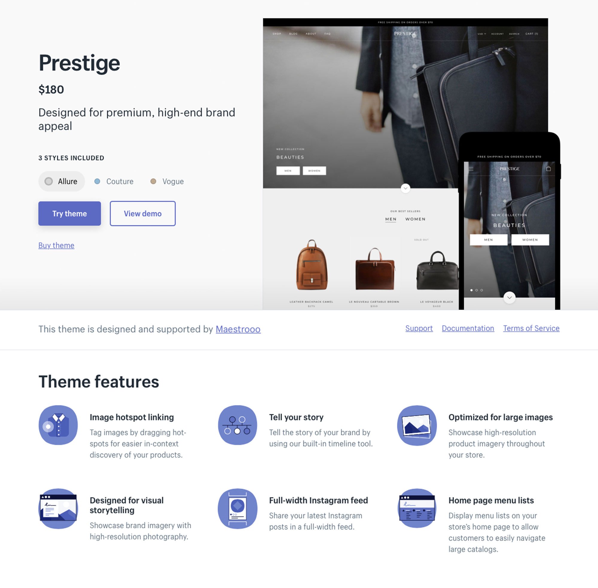 Prestige Shopify Theme