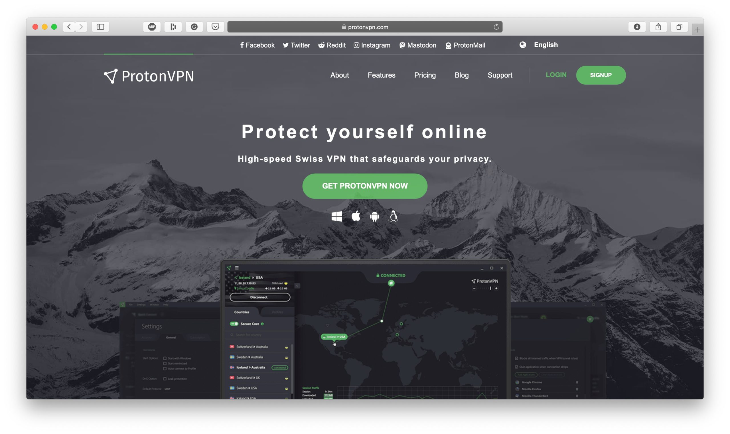 ProtonVPN Productivty App