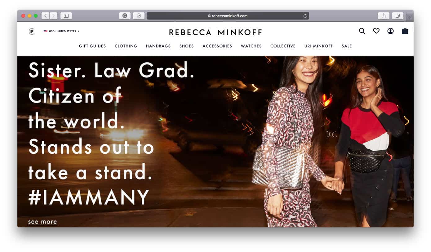 Rebecca Minkoff Shopify Stores