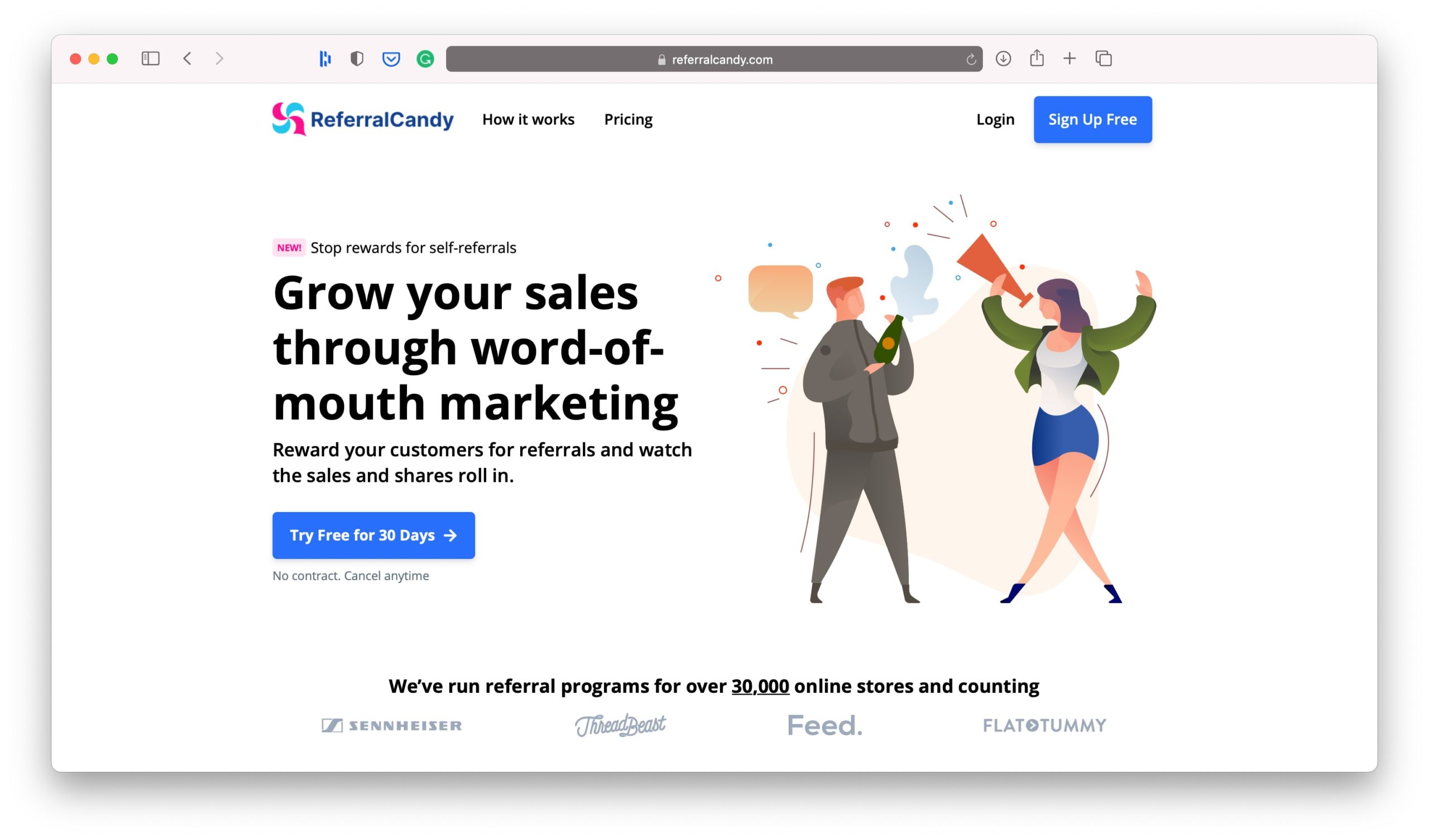 ReferralCandy Homepage