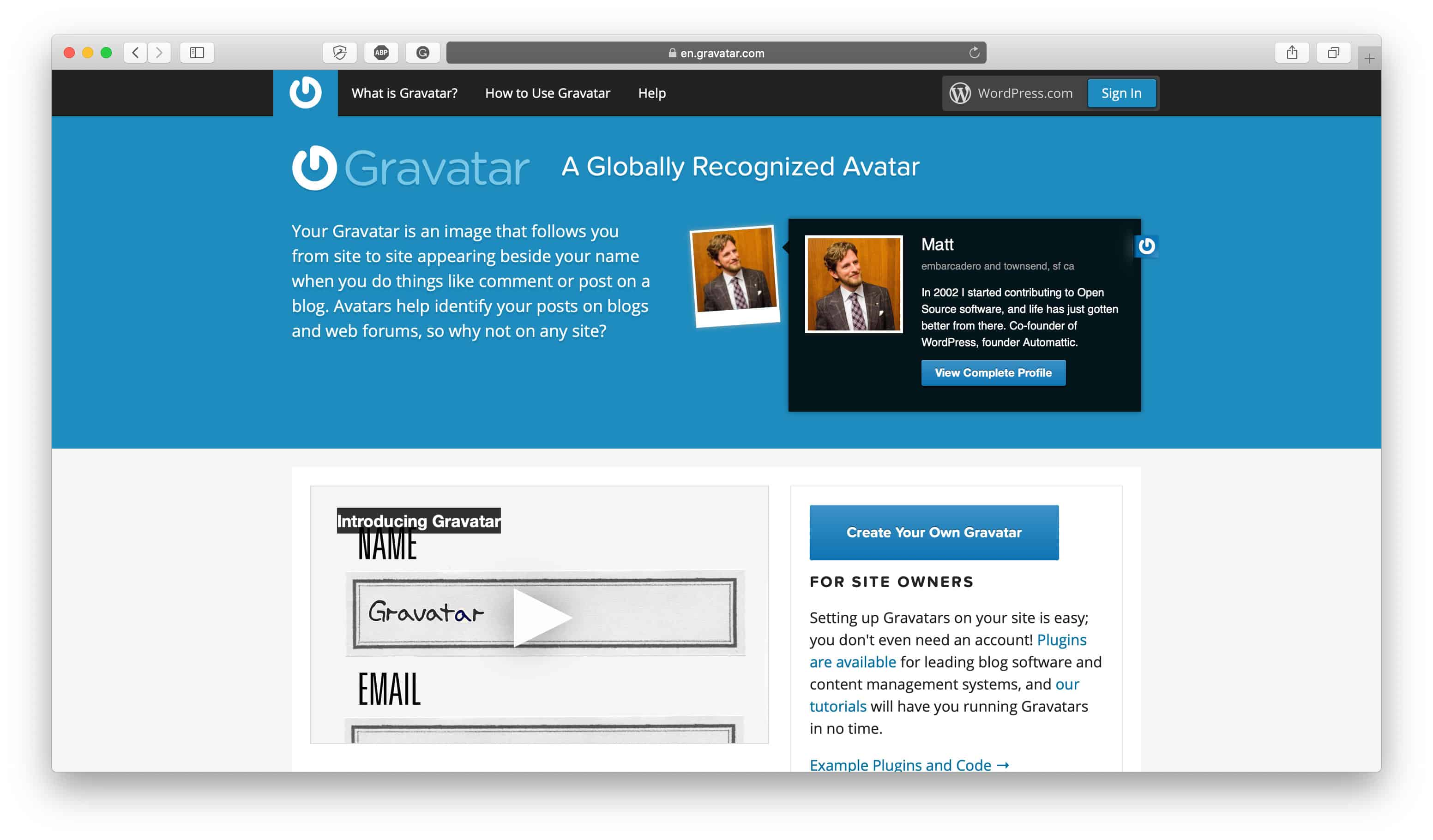 Set Up Your Online Store Gravatar