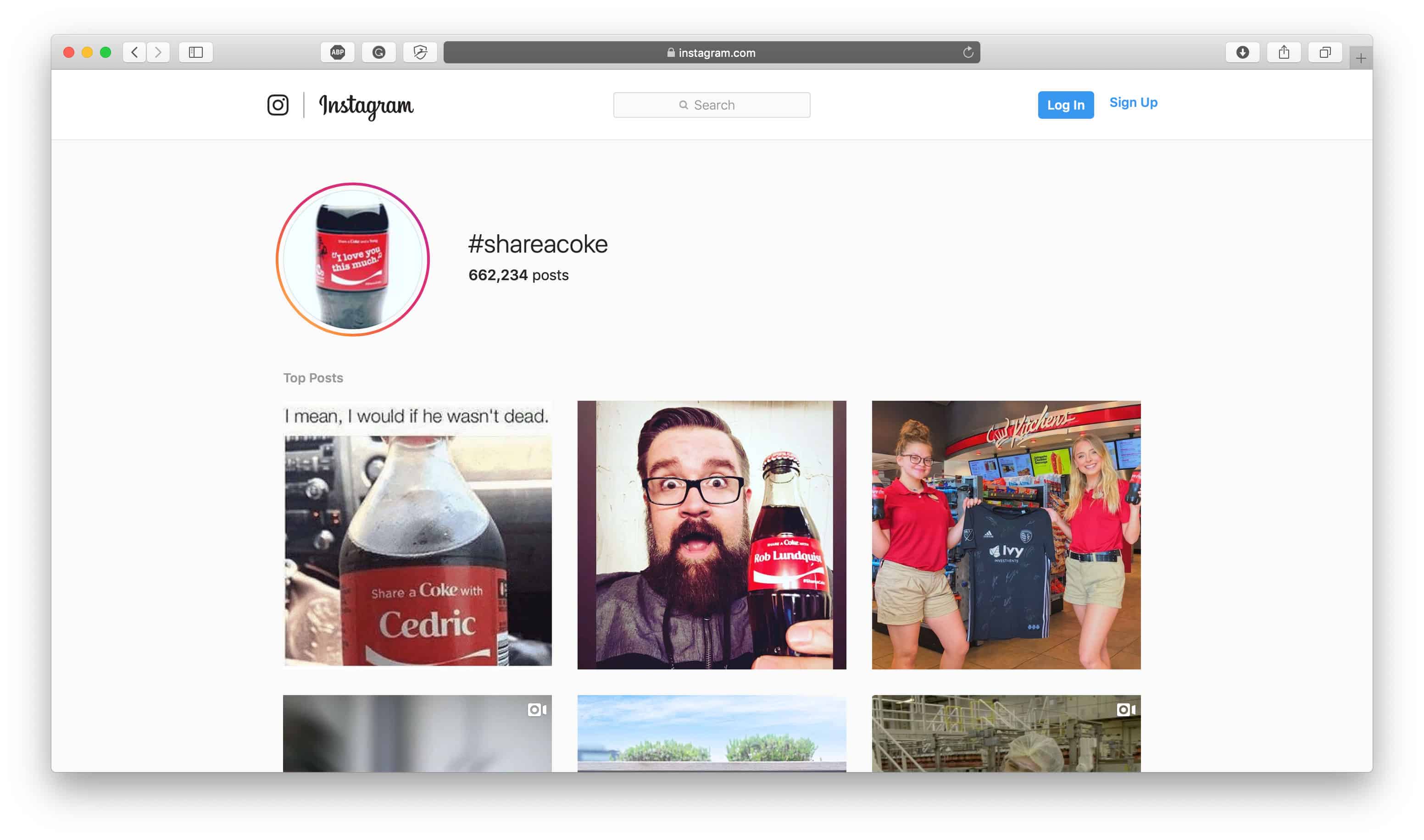 Share a Coke Instagram Campaign