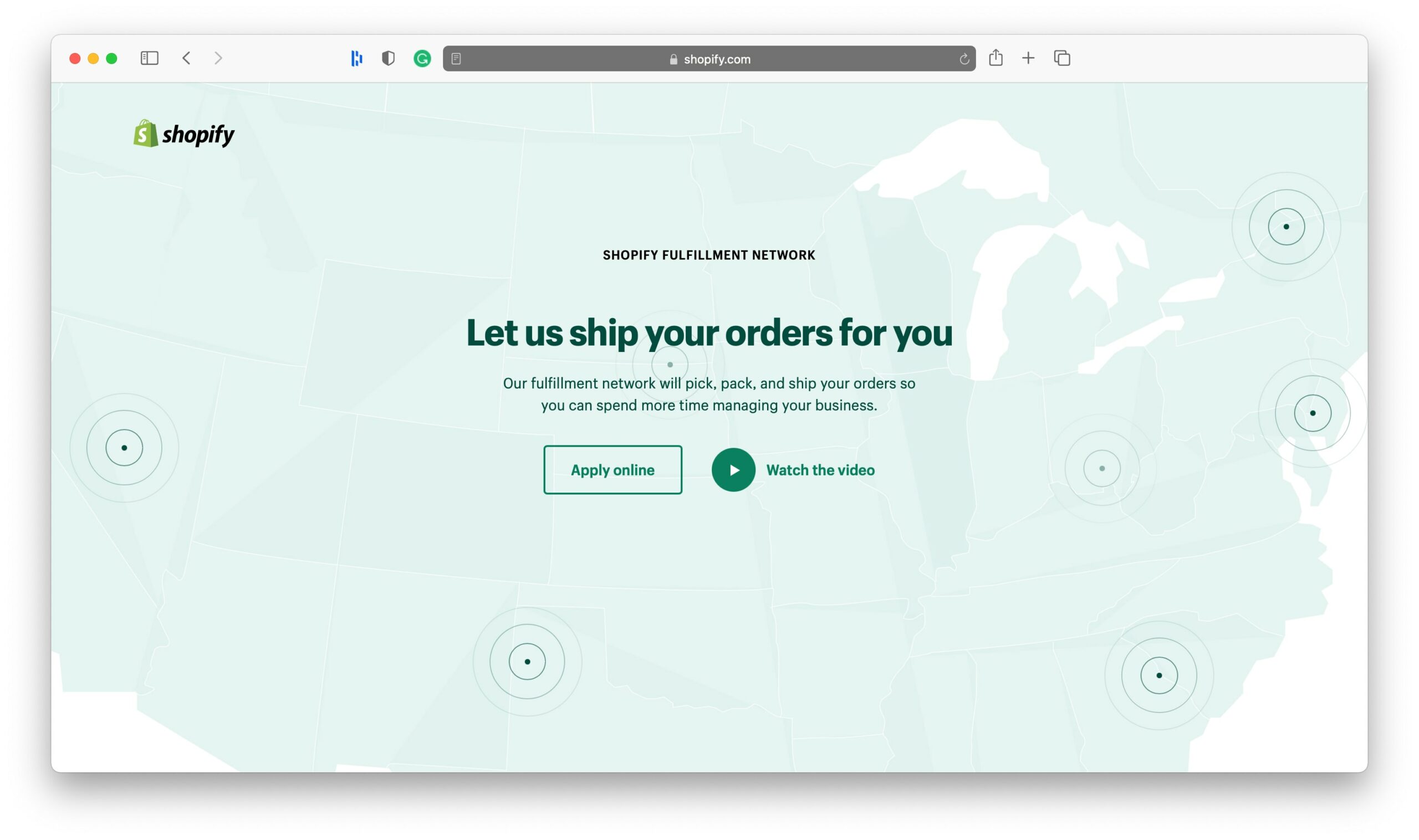 Shopify Fulfillment Network for Small Businesses