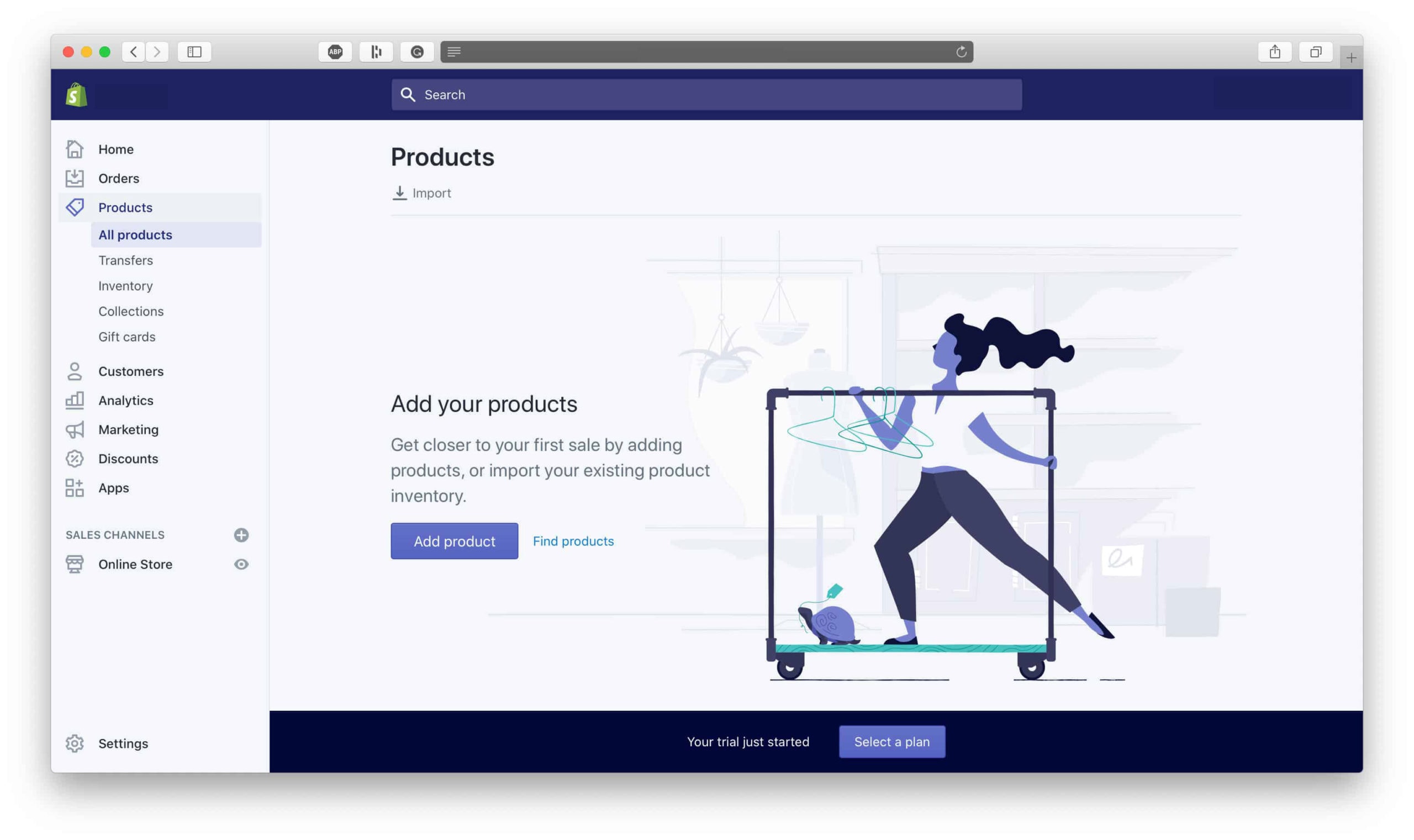 Shopify Products Dashboard