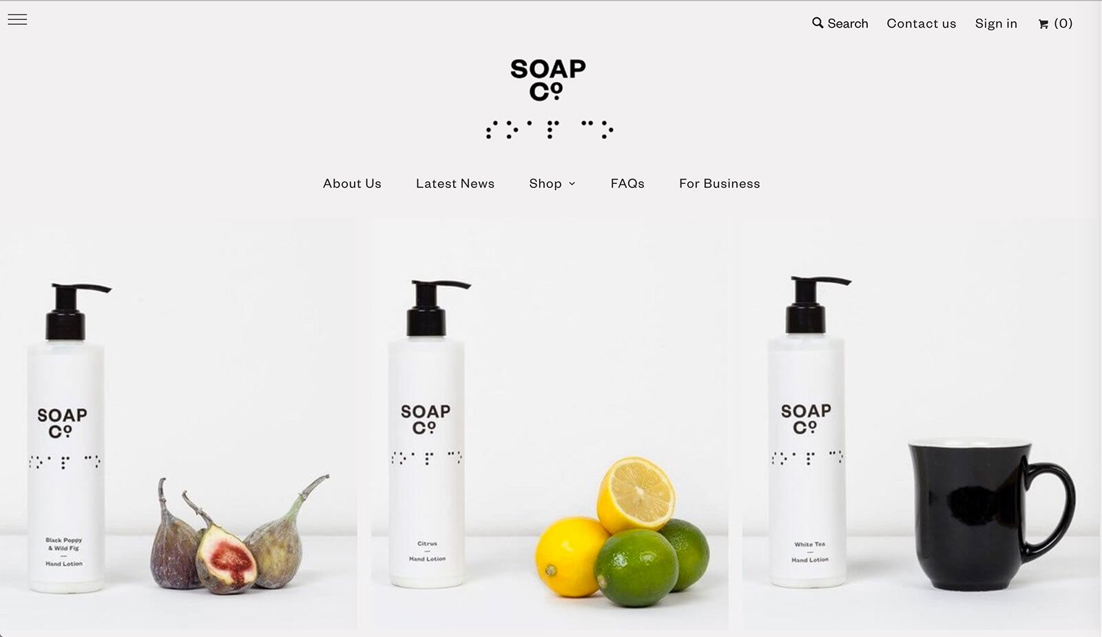 Soap Co. Ecommerce Website Design