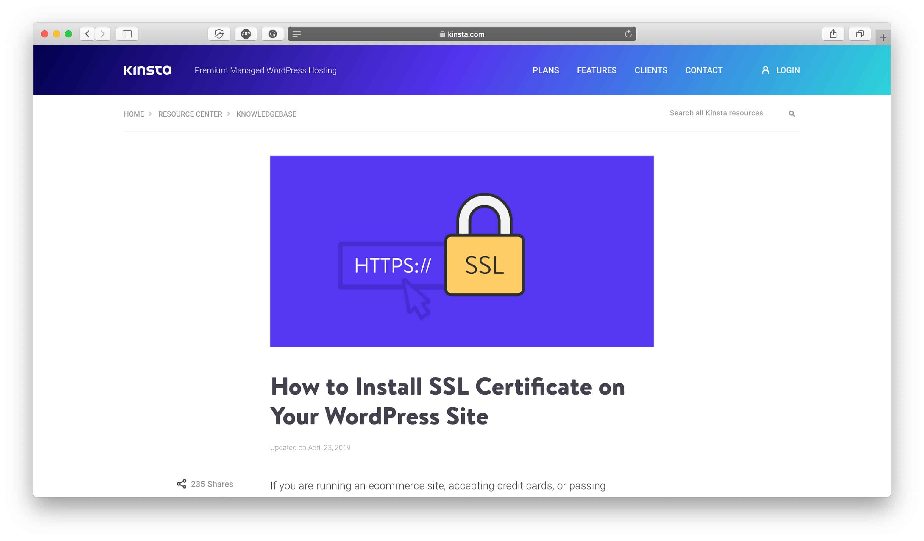 Starting an Online Store SSL Certificate