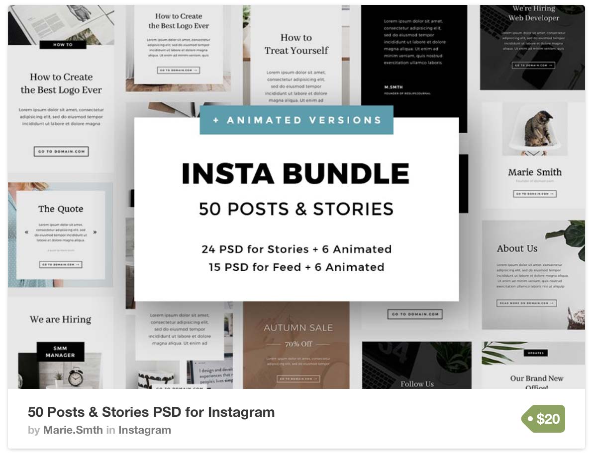 The Ultimate Bundle of Instagram Template